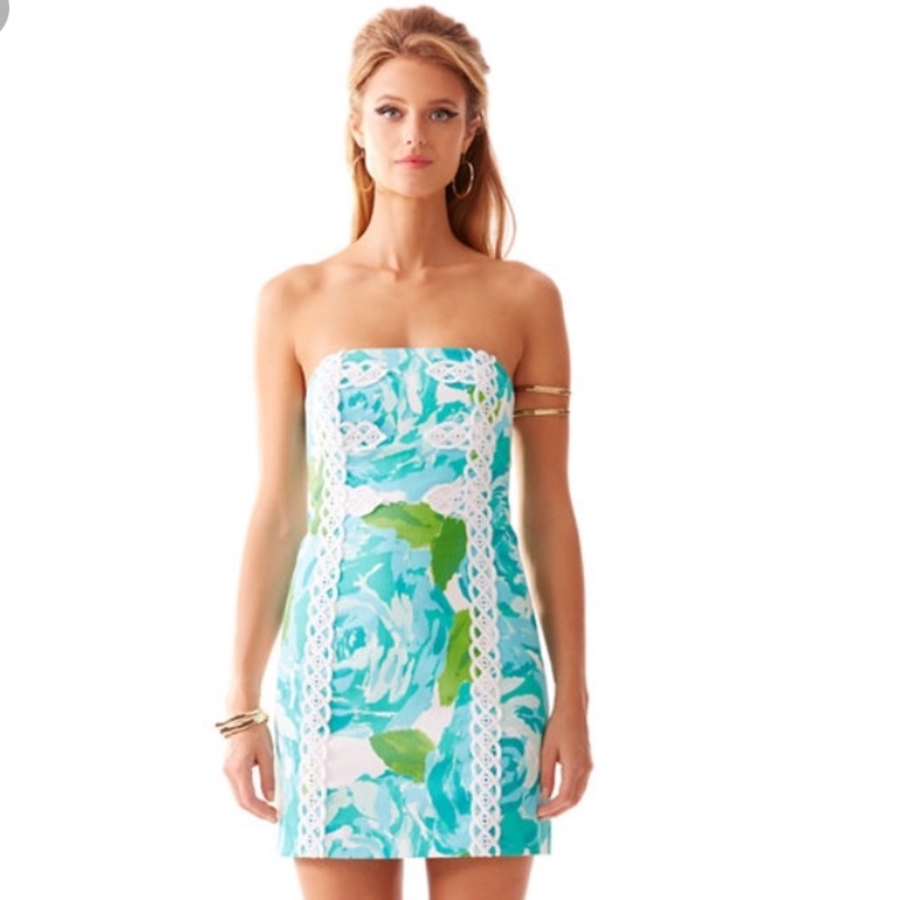 Lilly Pulitzer strapless dress